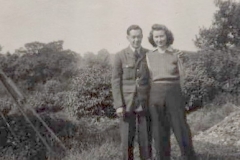 m10 Cheshire countryside, Alan in R.A.F. uniform so mid 1940's